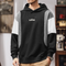 Loose Color Block Hooded Casual P1187