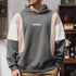 Loose Color Block Hooded Casual P1187