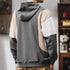 Loose Color Block Hooded Casual P1187