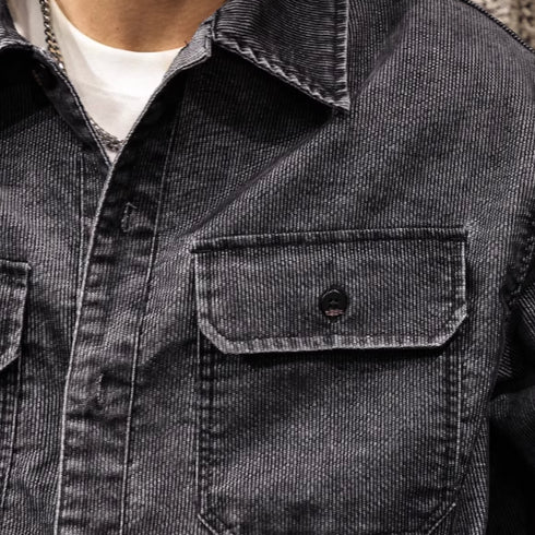 Loose Hunting Denim Shirt P1191