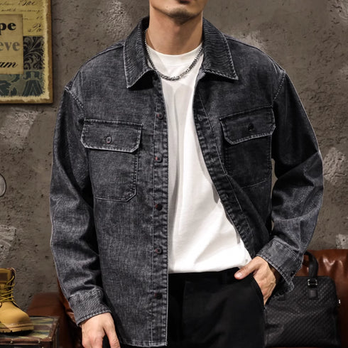 Loose Hunting Denim Shirt P1191