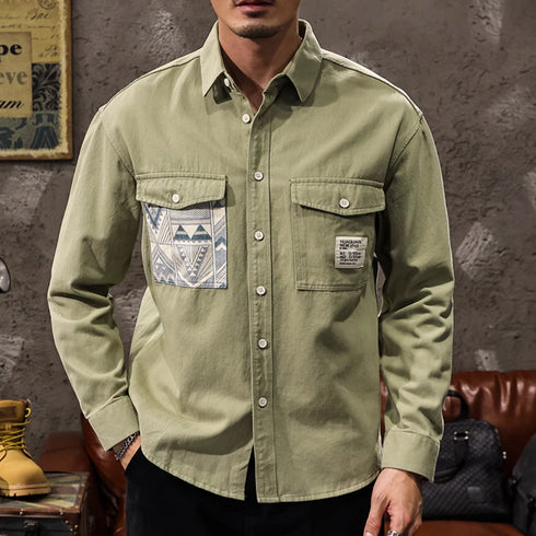 Long Sleeve Casual Work Shirt P1193