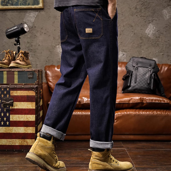 Loose Straight Wash Casual Pants P1198