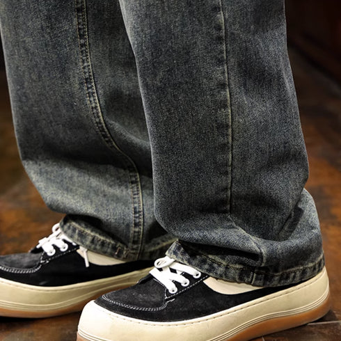 Loose Straight Wide Leg Jeans P1195