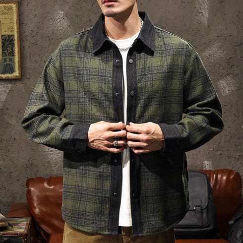 High-end Check Pattern Shirt P1200