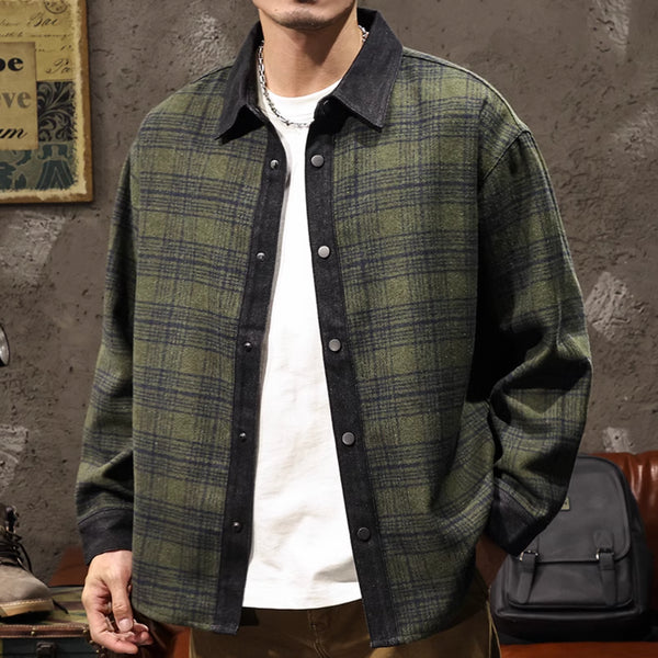 High-end Check Pattern Shirt P1200