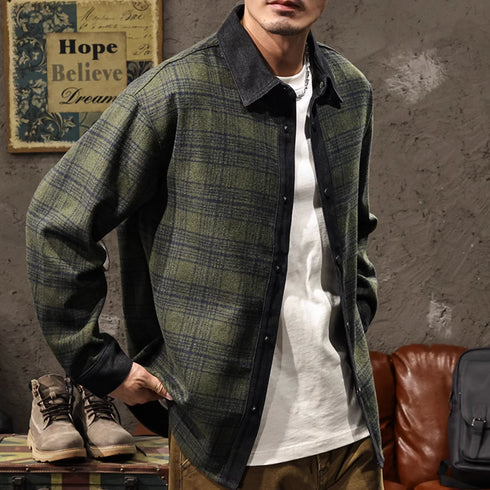 High-end Check Pattern Shirt P1200