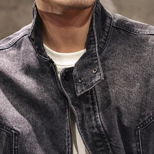 Loose Riding Bomber Jacket P1203