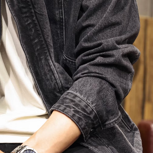 Loose Riding Bomber Jacket P1203