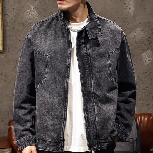 Loose Riding Bomber Jacket P1203