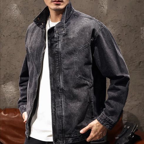 Loose Riding Bomber Jacket P1203
