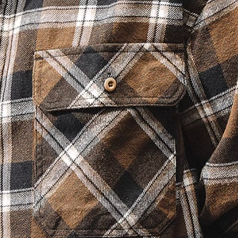 Checked Long Sleeve Shirt P1208