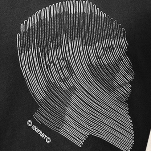 Round Neck Embroidered Bottoming T-shirt P1209