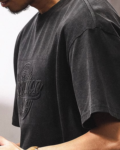 Vintage 3D Steel Print Heavyweight Tee P1290