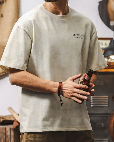 Pigment-Dyed Crewneck Tee P1304