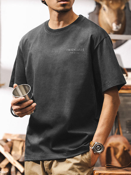 Pigment-Dyed Crewneck Tee P1304