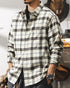 Faded Plaid Long Sleeve Cotton Shirt P1316