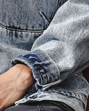 Retro Blue Stonewashed Denim Jacket P1319