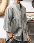 Vintage Shade Natural Style Three Quarter Sleeve Shirt P1327