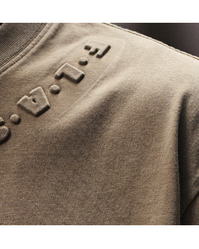 Neck Lettering Minimal Design Short Sleeve T-Shirt P1345