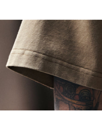 Neck Lettering Minimal Design Short Sleeve T-Shirt P1345