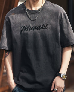 Gradient Touch Logo Accent Short Sleeve T-Shirt P1346