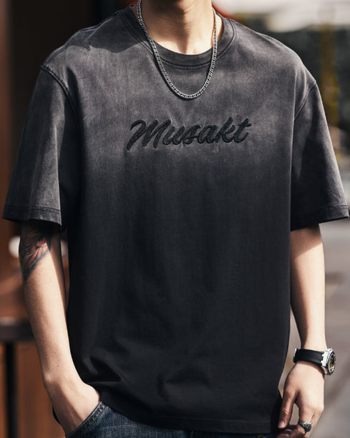 Gradient Touch Logo Accent Short Sleeve T-Shirt P1346