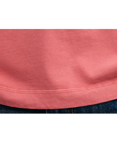 Letter Patch Pocket Logo Embroidery Short Sleeve T-Shirt P1365