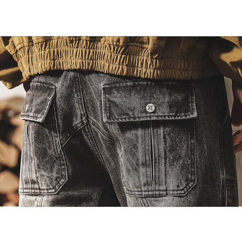 ヴィンテージウォッシュデニムパンツ P1991