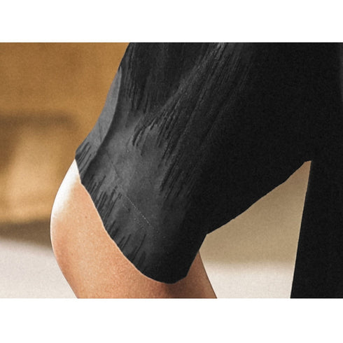 リラックスジャカードライン半袖Tシャツ P2019