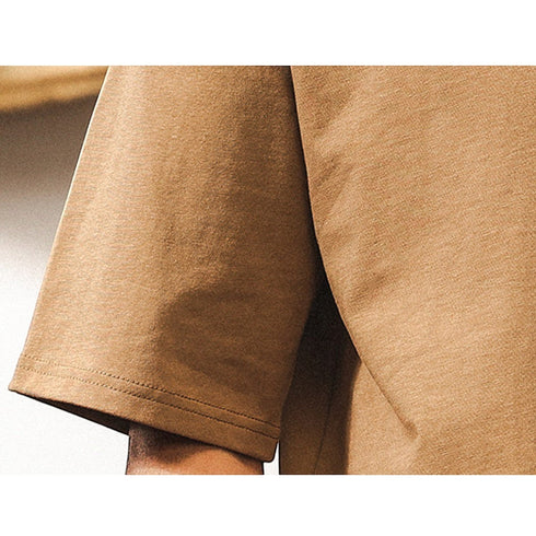 キーネックレイヤード半袖Tシャツ P2020