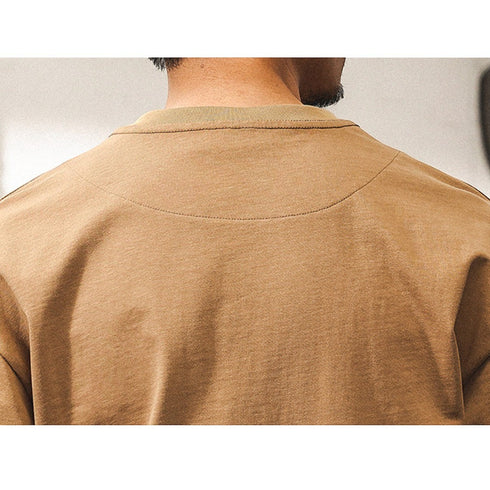 キーネックレイヤード半袖Tシャツ P2020