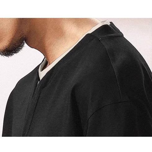 【OUTLET/即納】キーネックレイヤード半袖Tシャツ P2024