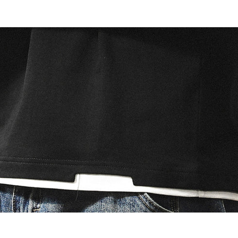 レイヤードネックリラックス半袖Tシャツ P2033