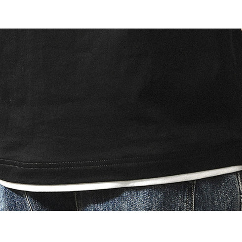 レイヤードネックリラックス半袖Tシャツ P2033