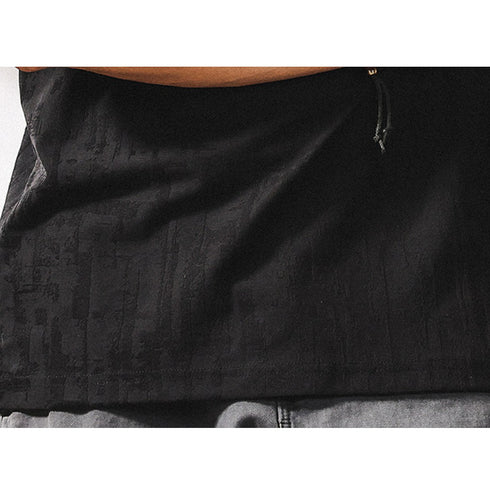 ジャカードパターンビッグシルエット半袖Tシャツ P2023