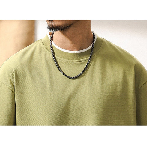 クルーネックレイヤードTシャツ P2022