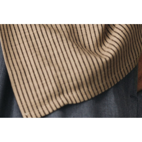 ストライプオープンカラー半袖シャツ P2039