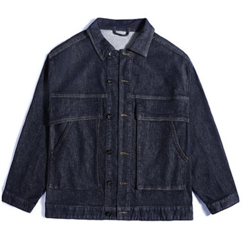 デザインポケットデニムジャケット P2050