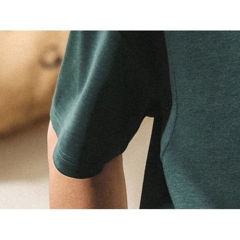 【OUTLET/即納】ラウンドネックドロップショルダーTシャツ P2083