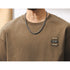 パッチアクセントクルーネックTシャツ P2109