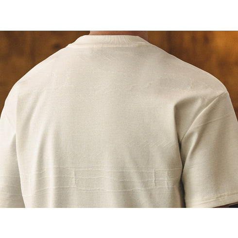 リラックスフィットテクスチャード半袖Tシャツ P2138