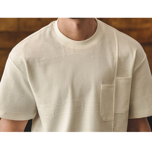リラックスフィットテクスチャード半袖Tシャツ P2138
