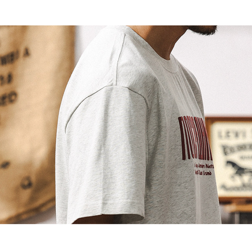 フロントプリント半袖Tシャツ P2089
