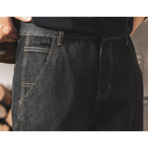 コントラストステッチストレートデニムパンツ P2220