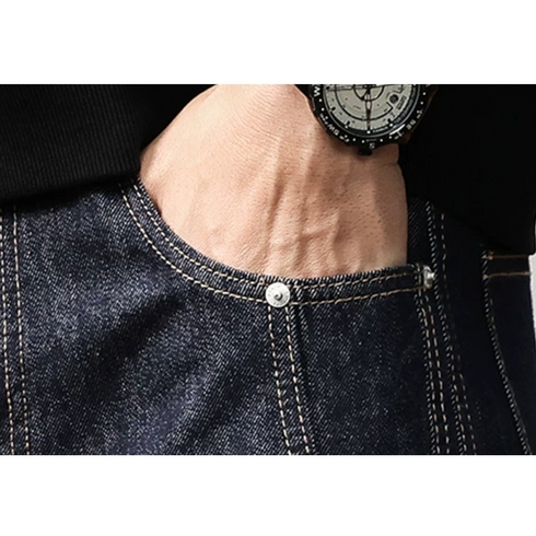 コントラストステッチストレートデニムパンツ P2277