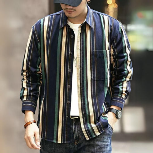 Vertical Striped Shirt P1110