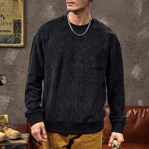 Round Neck Pullover Sweatshirt P1058