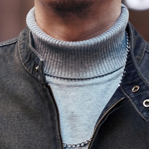 Classic Zip Denim Jacket P1803