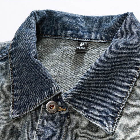 Vintage Wash Denim Jacket P1729